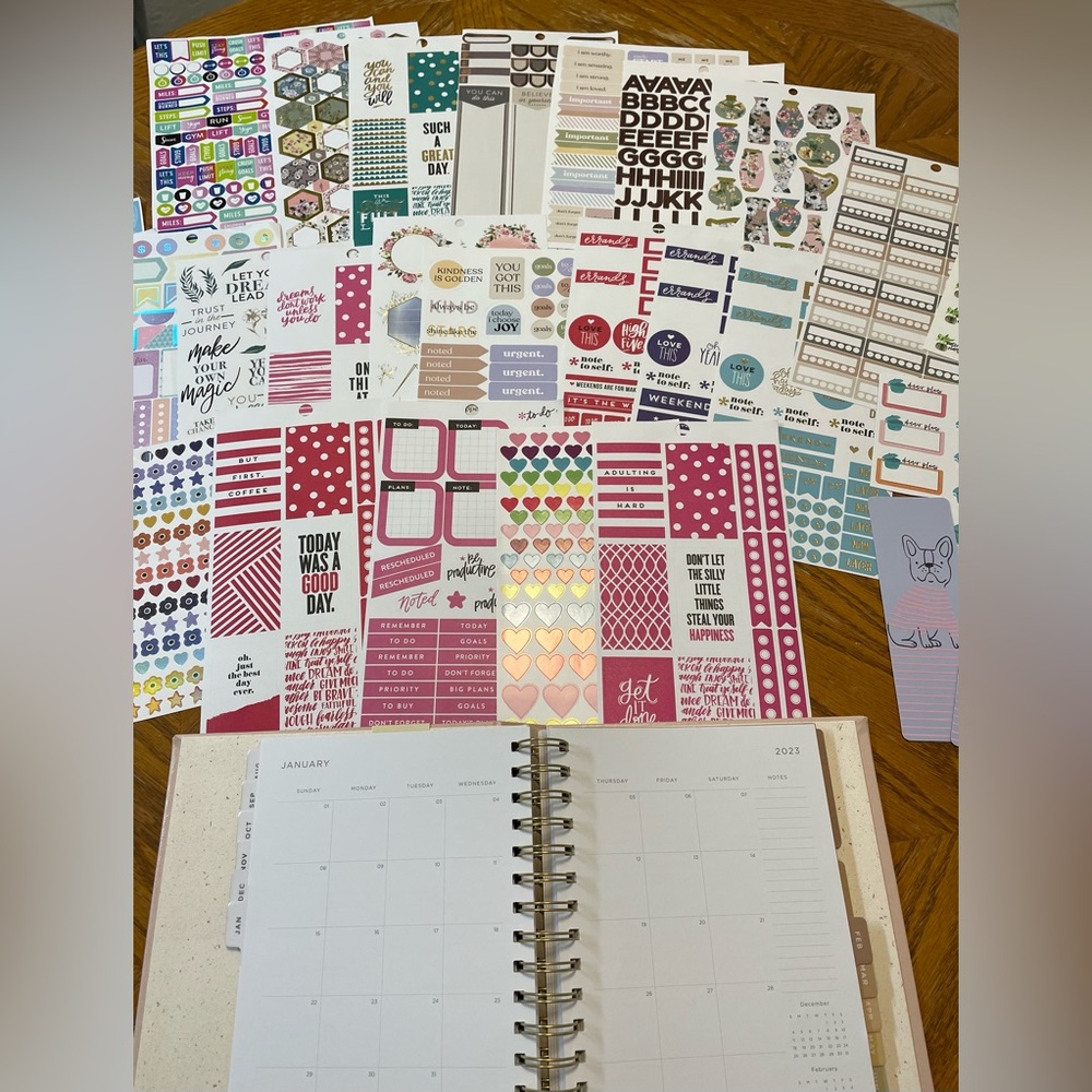 Huge planner sticker bundle free pens